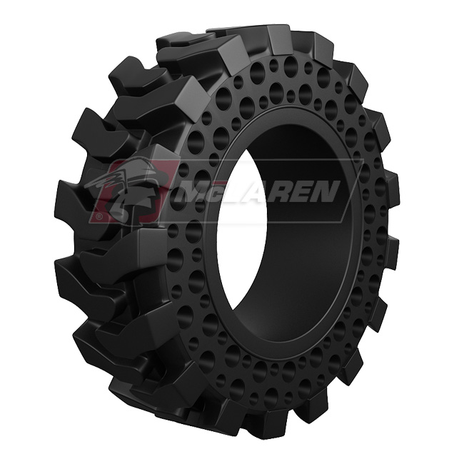 Jeu de pneus pleins souples sans jantes - Nu-Air Dirt Terrain DT pour Gehl 4840 (10" Pneu plein souple sans jante, 767 mm DE)