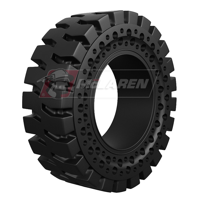 Jeu de pneus pleins souples sans jantes - Nu-Air All Terrain AT pour Bobcat S550 (10" Pneu plein souple sans jante, 767 mm DE)