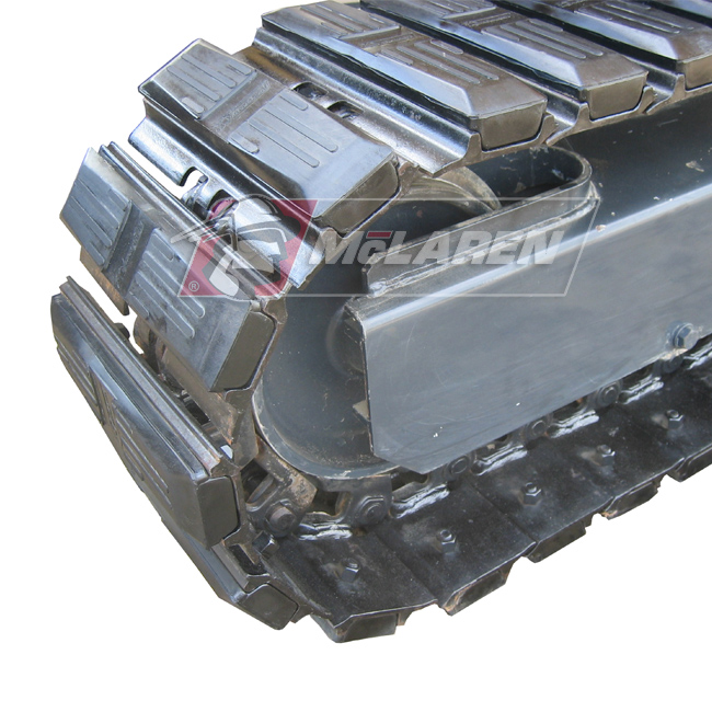 Chenilles acier Hybrid avec patins en caoutchouc pour Bobcat 331G (300 mm largeur)