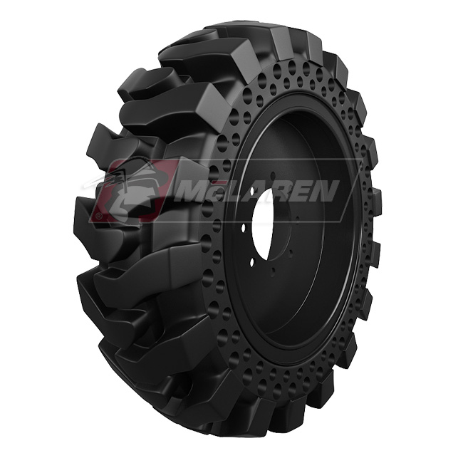 Jeu de pneus pleins souples avec jantes - Maximizer™ pour Gehl 5625 (10" Pneu, 767 mm Diamètre Extérieur)
